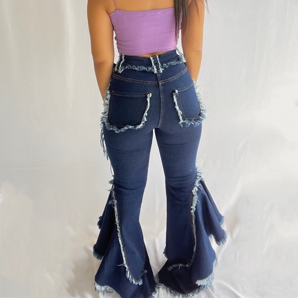Purple Candy Flare Jeans 